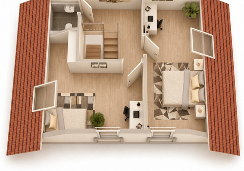 3D-Grundriss 2. DG
