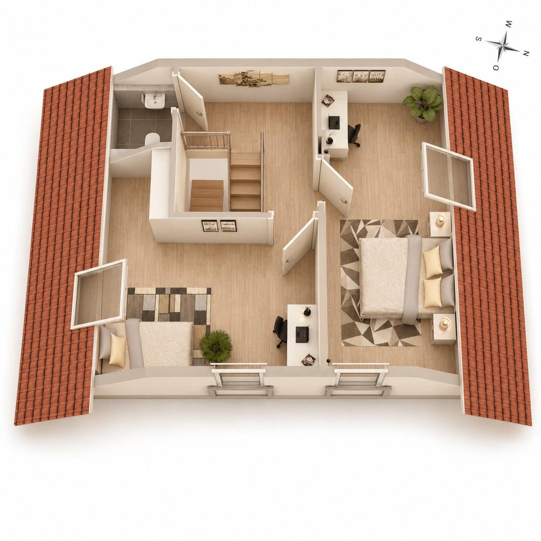 3D-Grundriss 2. DG