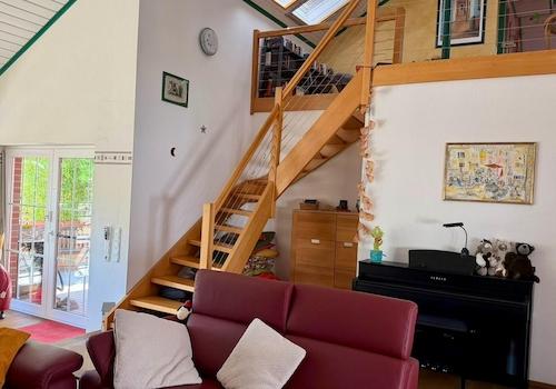 Treppe zum Schlafzimmer