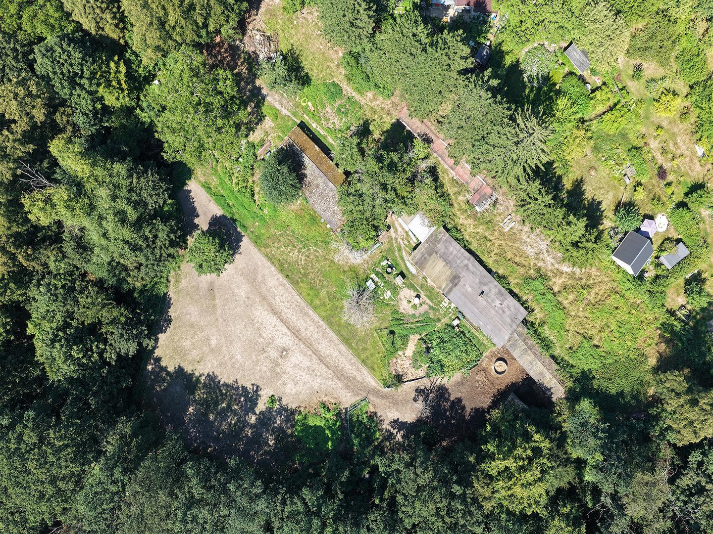 Blick auf das Grundstück 