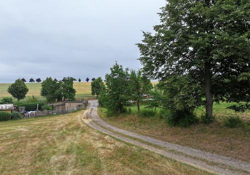 Blick auf die Zuwegung 