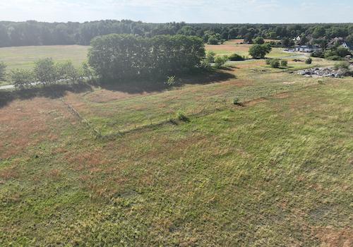 Blick über die Landwirtschaftsfläche 