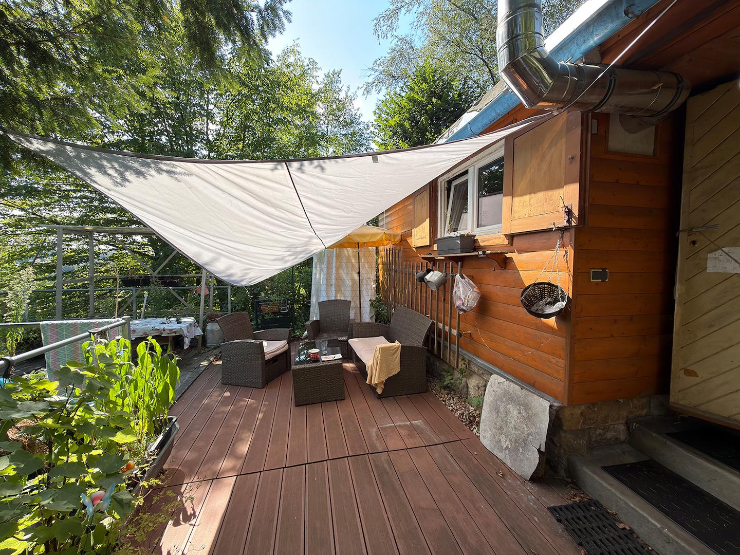Blick über die Terrasse