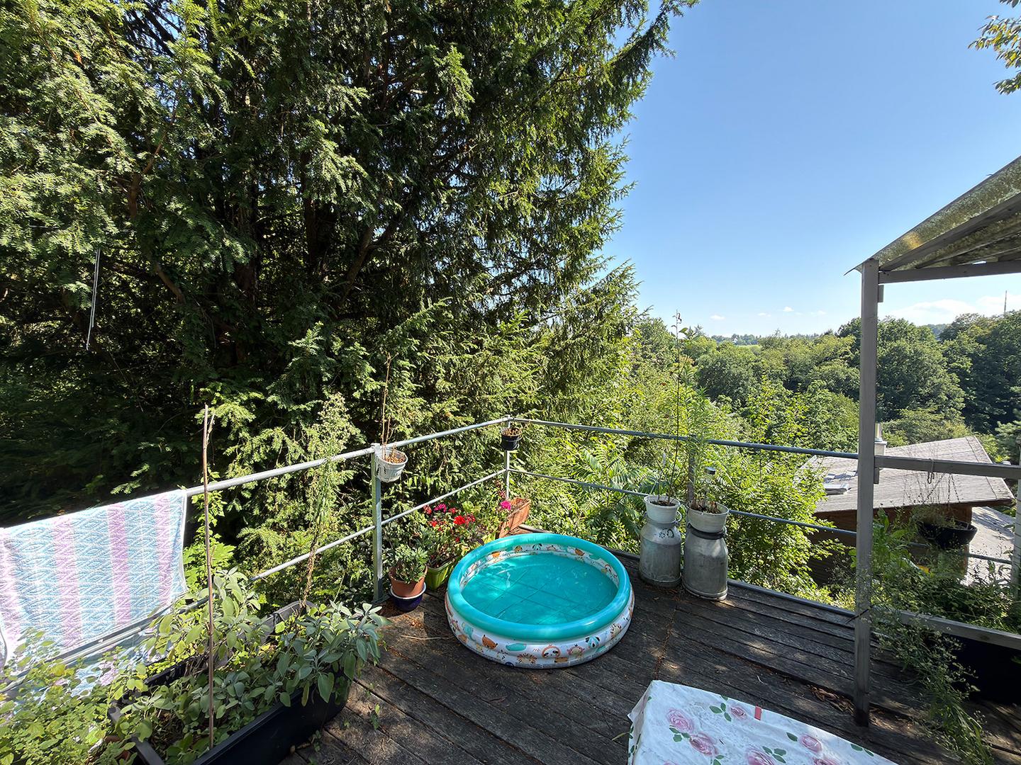 Blick über die Terrasse