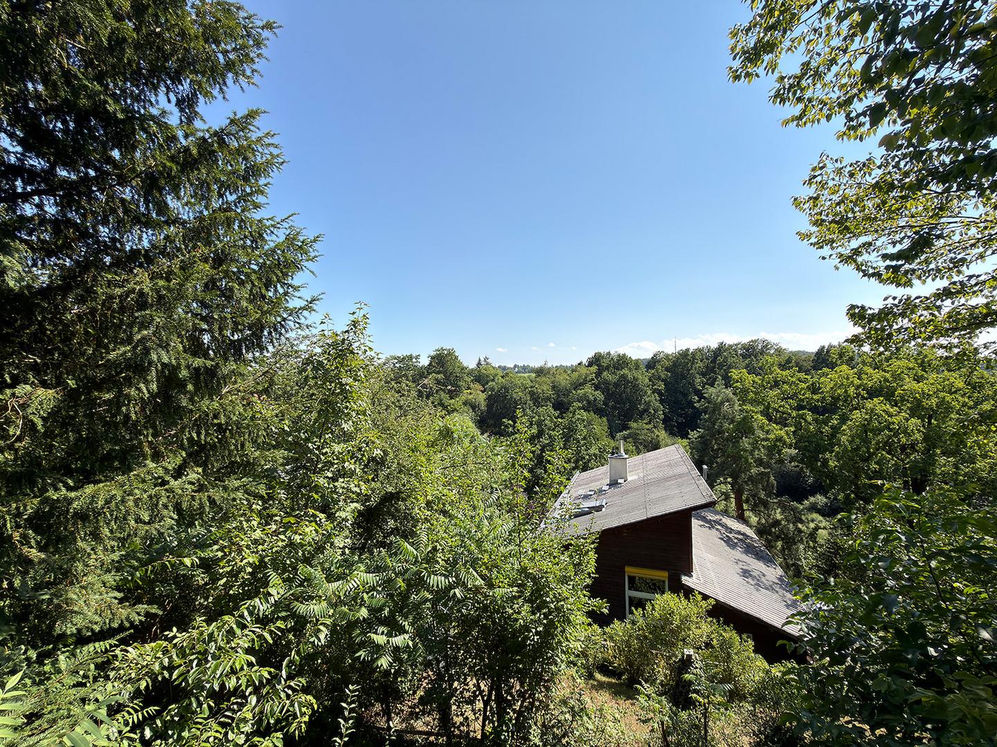 Blick von der Terrasse in die Ferne 