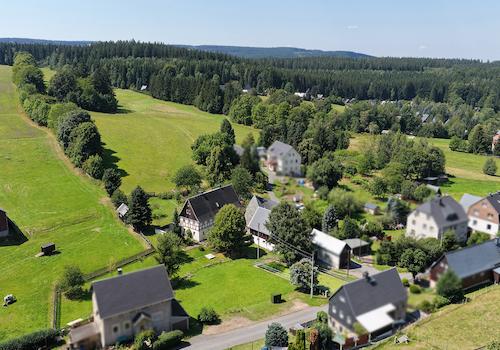 Blick über das Grundstück