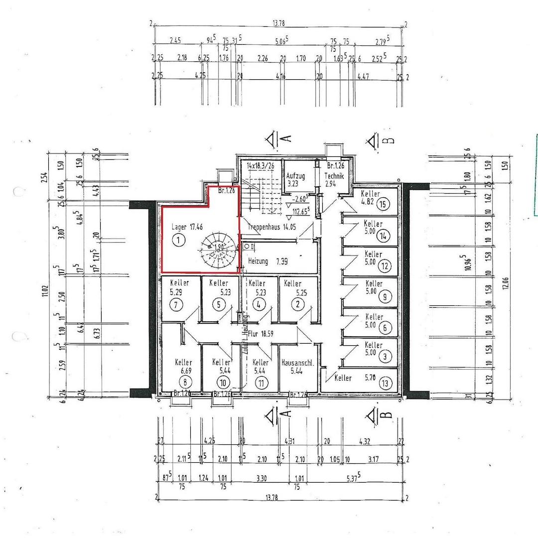 Grundriss Untergeschoss