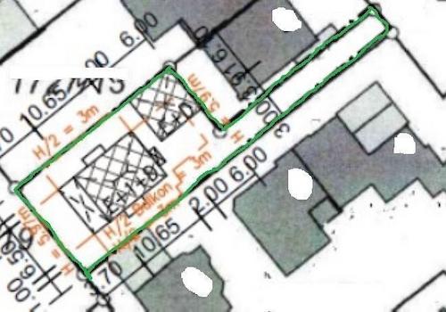Lageplan mit Projektierung