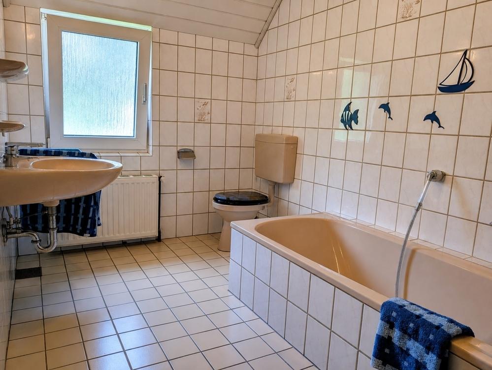 Bad vorne mit Dusche u. Badewanne