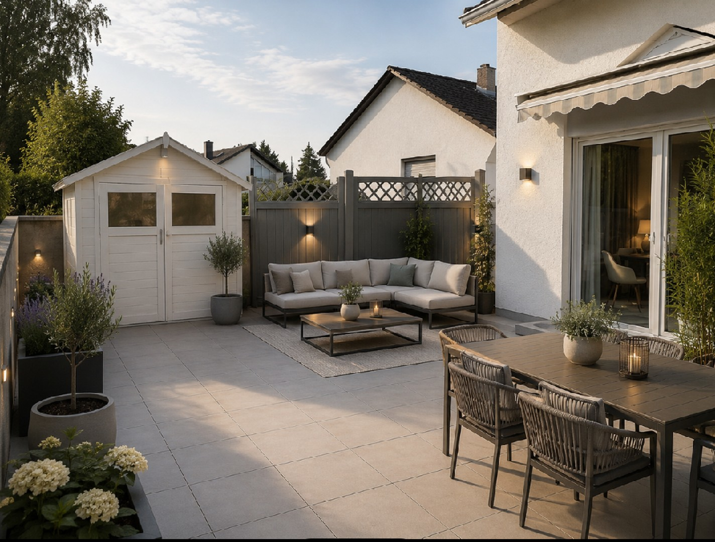 Terrasse mit Ki verändert