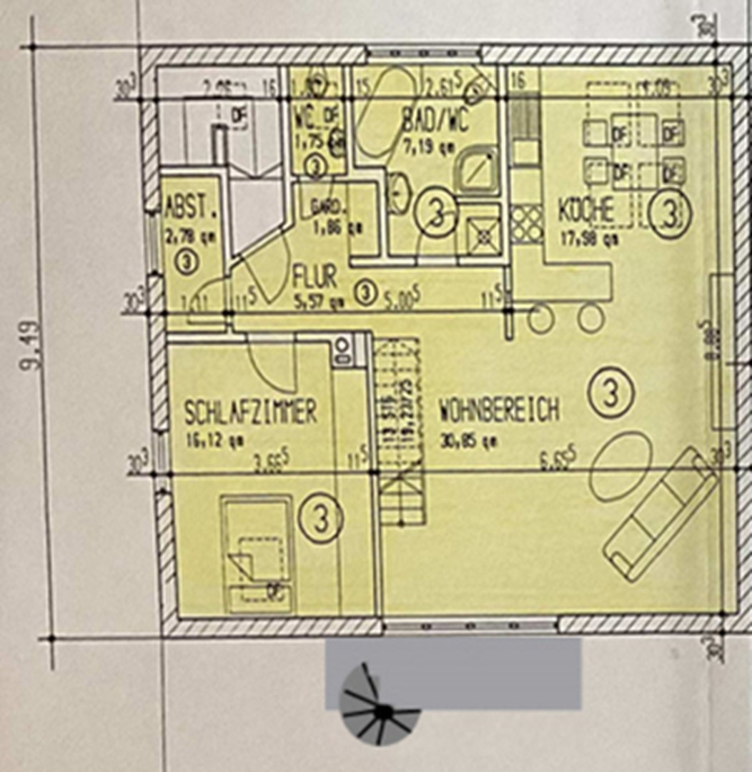Grundriss Wohnung