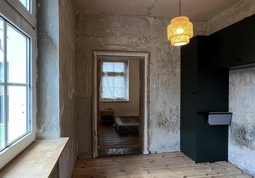 Schlafzimmer zum Garten hin