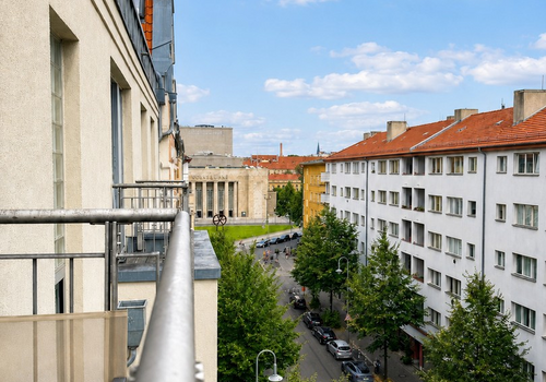 Balkon Blick Volksbühne