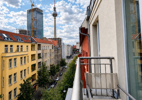 Balkon Blick Fernsehturm