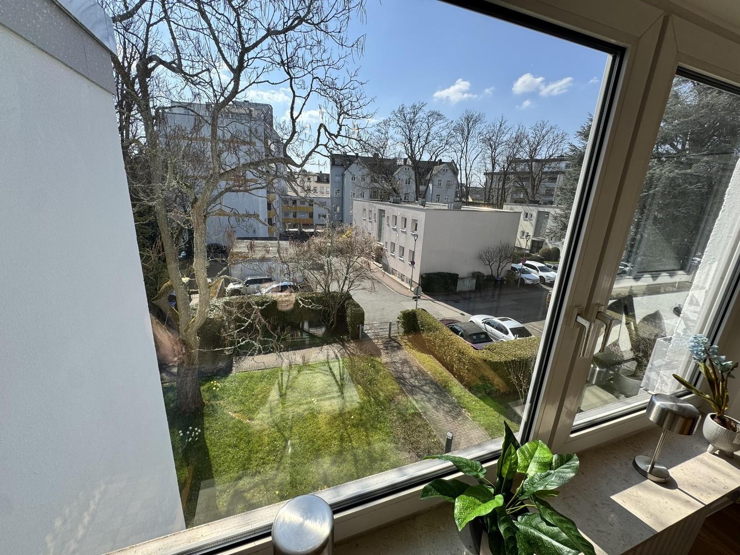 Blick aus Wohnzimmer