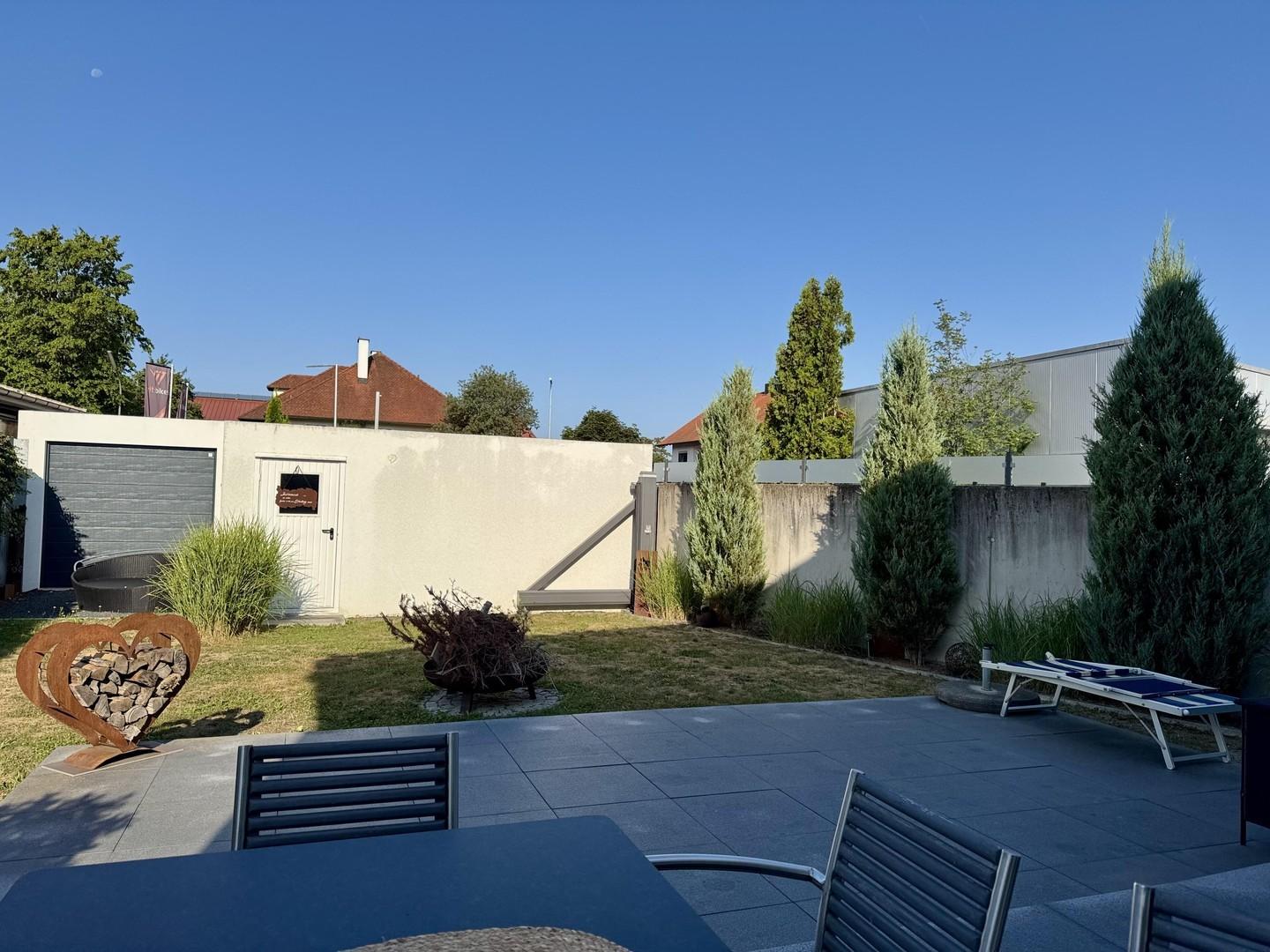 Garten nach Westen