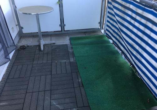 überdachter Balkon, Wohnzimmer