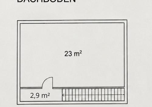 Grundriss Dachboden