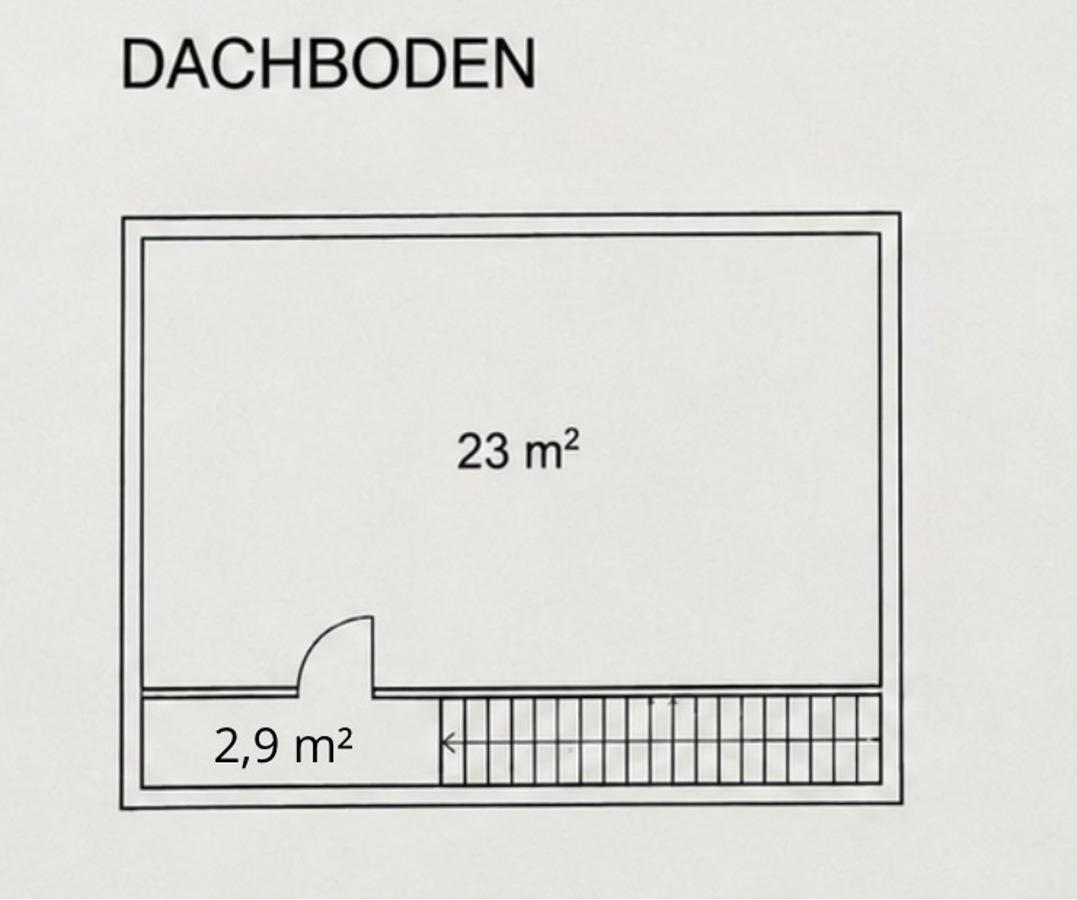 Grundriss Dachboden