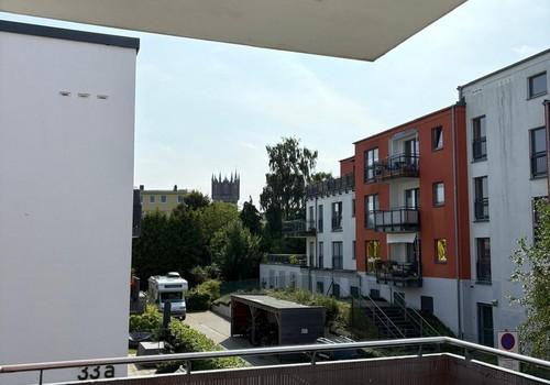 Blick vom Balkon