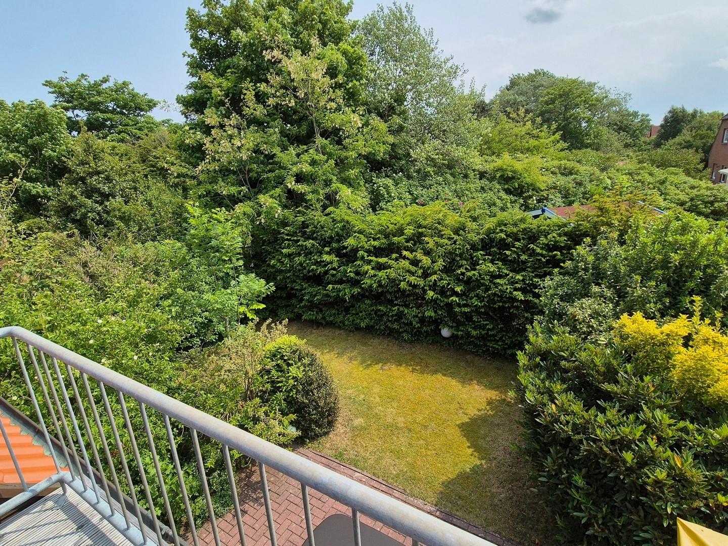 Gartenansicht vom Balkon