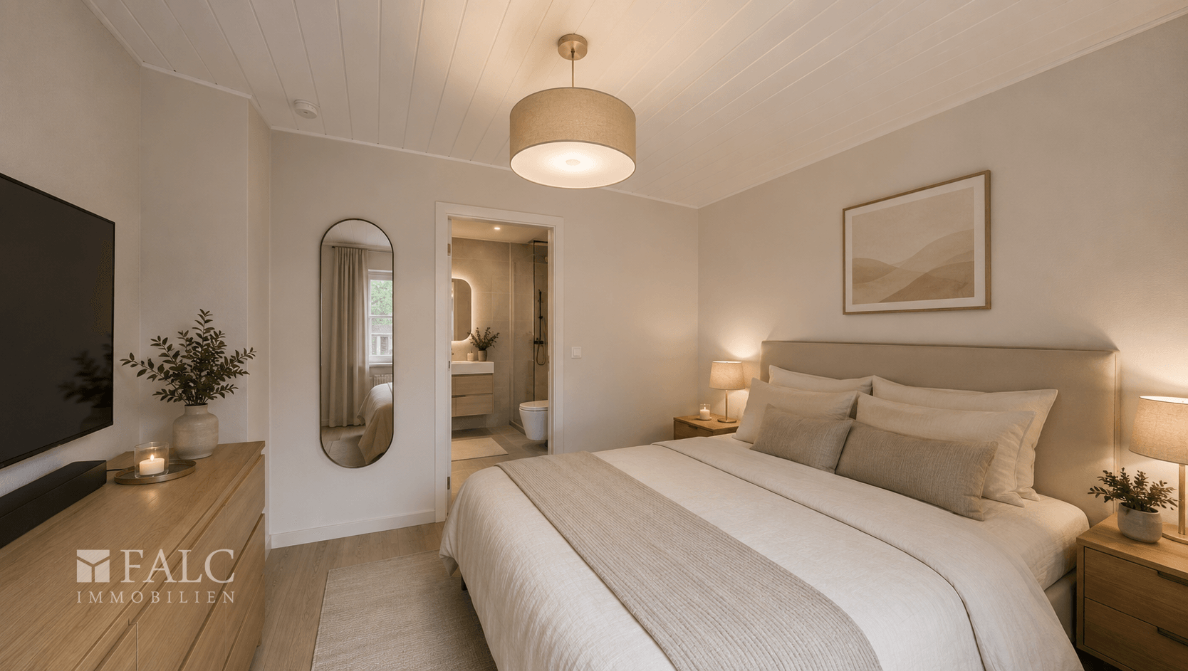 Schlafzimmer 1. Obergeschoss - digital möbliert