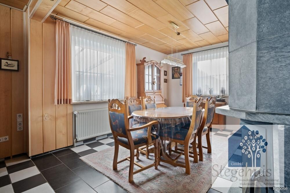 Essbereich im Wohnzimmer
