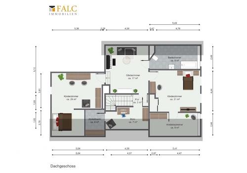 Grundriss Dachgeschoss