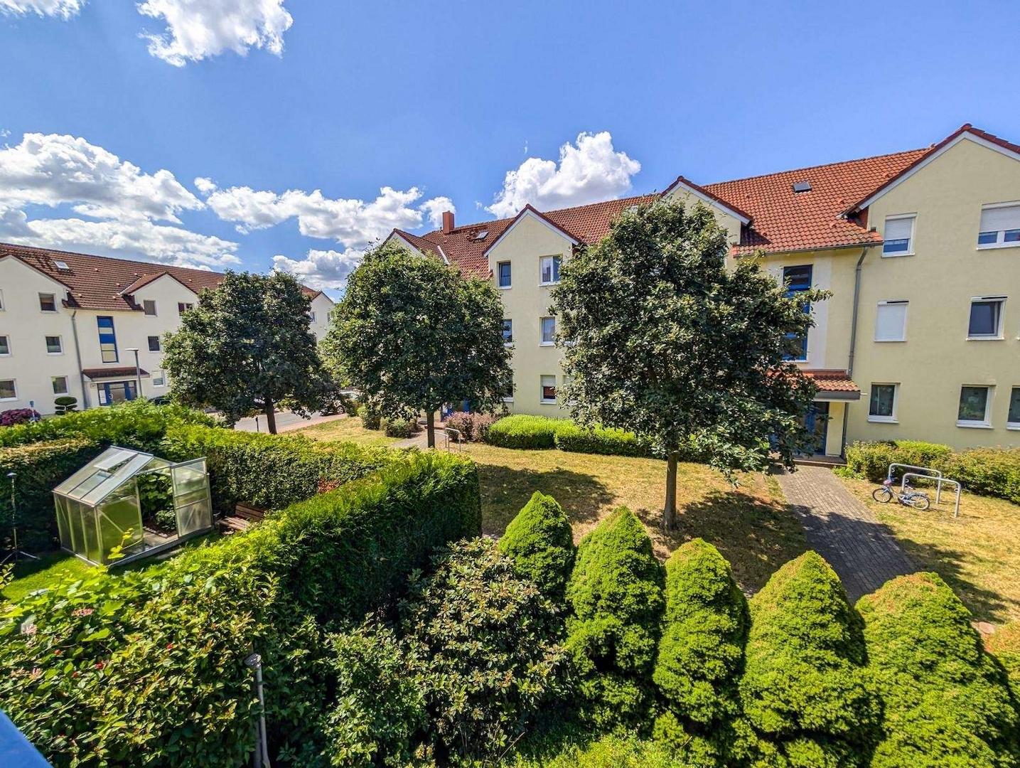Blick vom Balkon