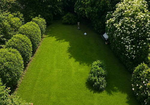 Garten von oben