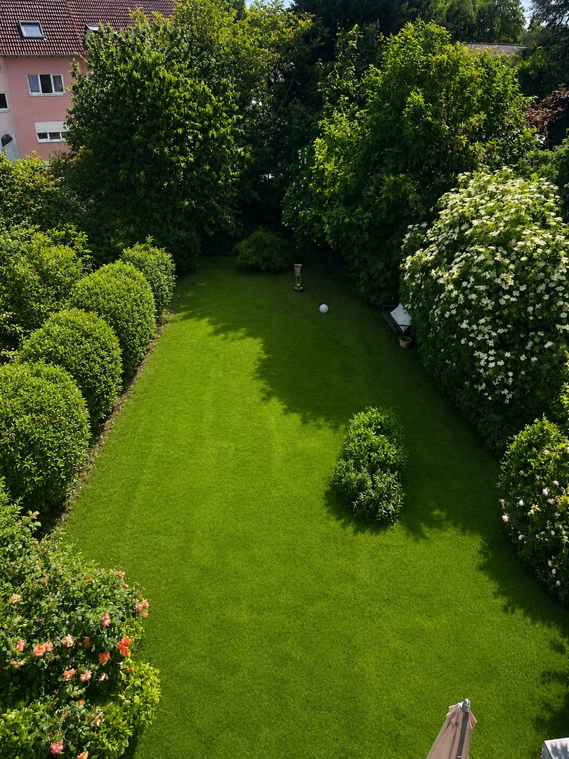 Garten von oben