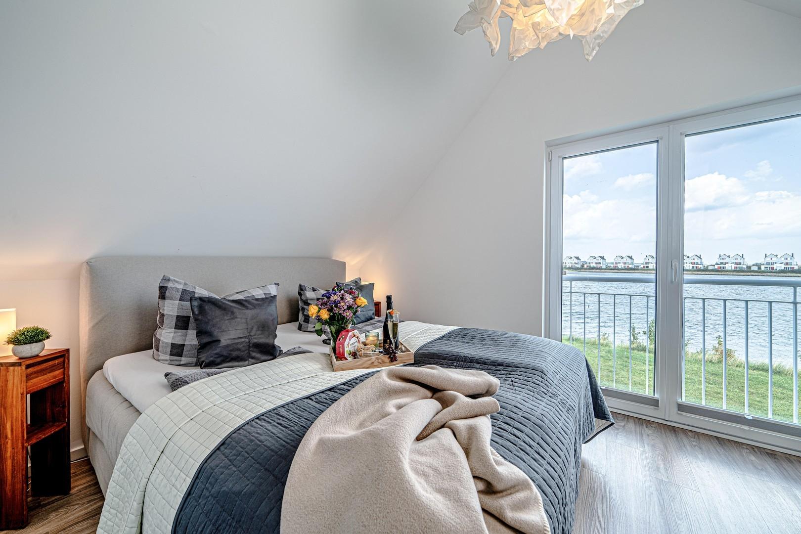 Schlafzimmer mit großen Doppel
