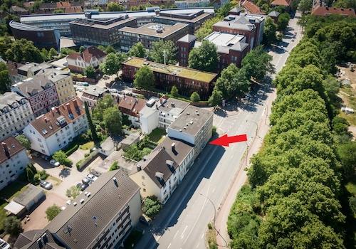 Luftbild Straßenansicht m.Mark