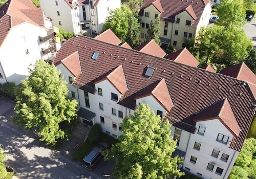 Eigentumswohnung | Luftbild - Blick zum Gebäude