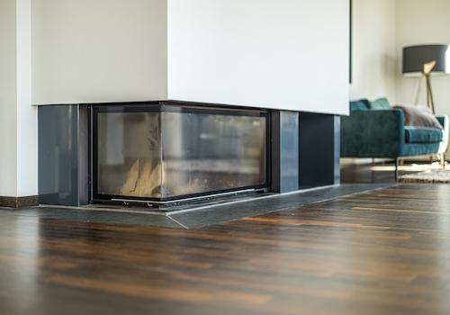 Vermietung Penthouse | Kamin