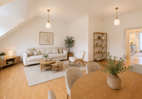Eigentumswohnung |Wohnzimmer (Visualisierung - unverbindliche Gestaltungsdarstellung)