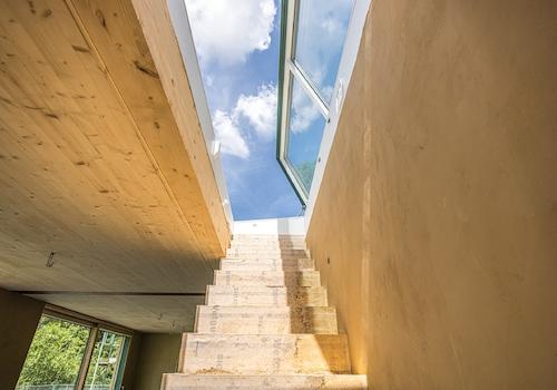 Maisonettewohnung | Treppe zum Dachgarten