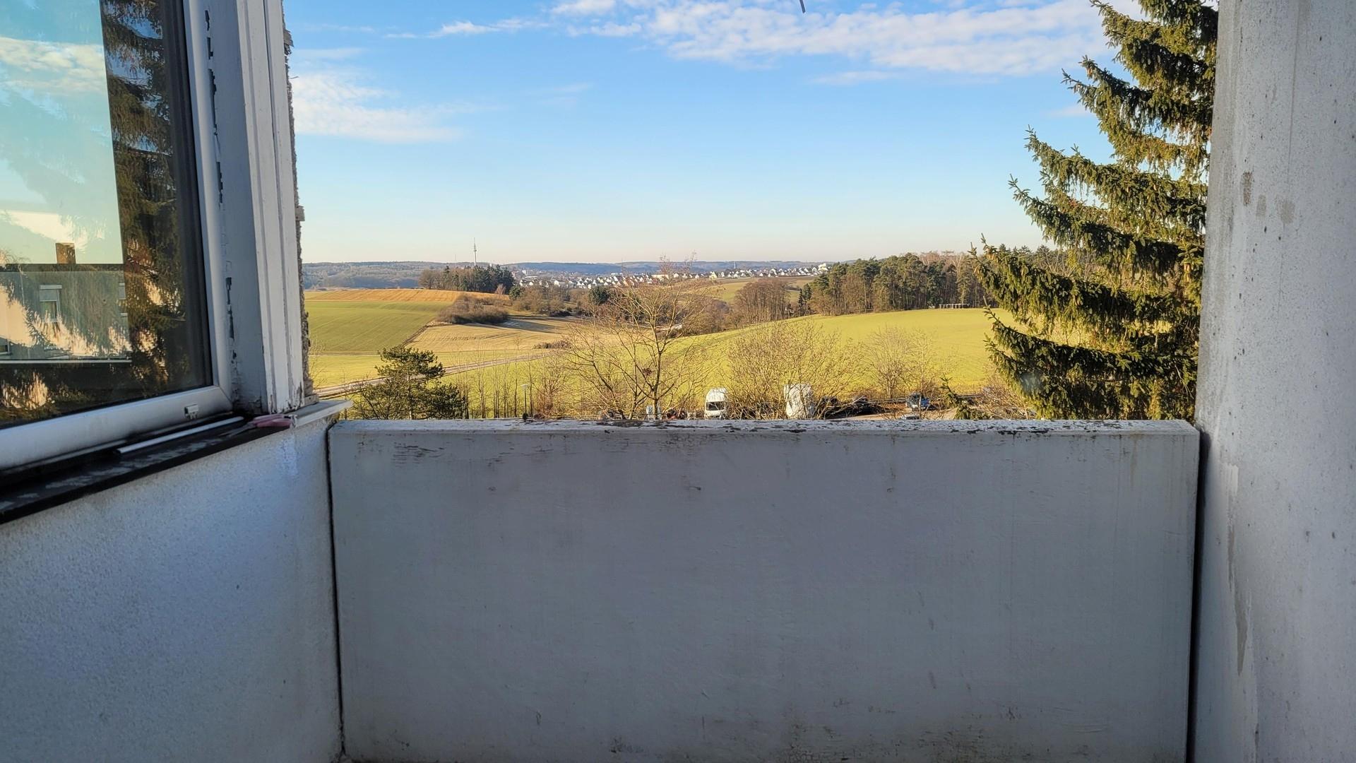 Aussicht vom Balkon