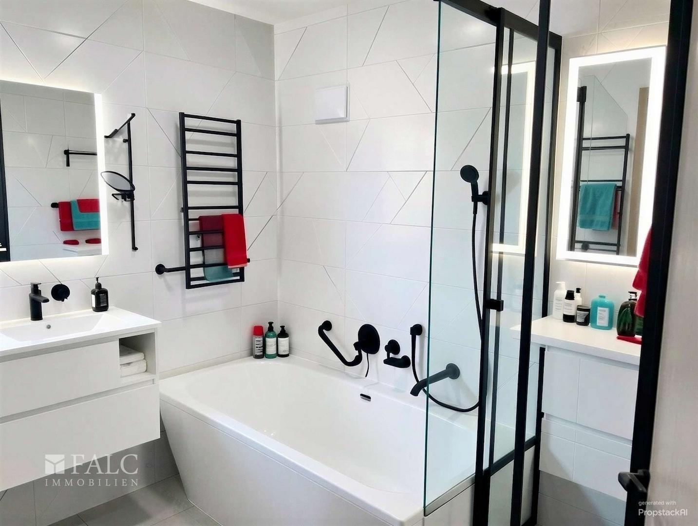 EG: Badezimmer, KI bearbeitet