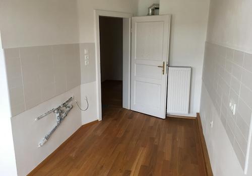 Küche vom Balkon aus
