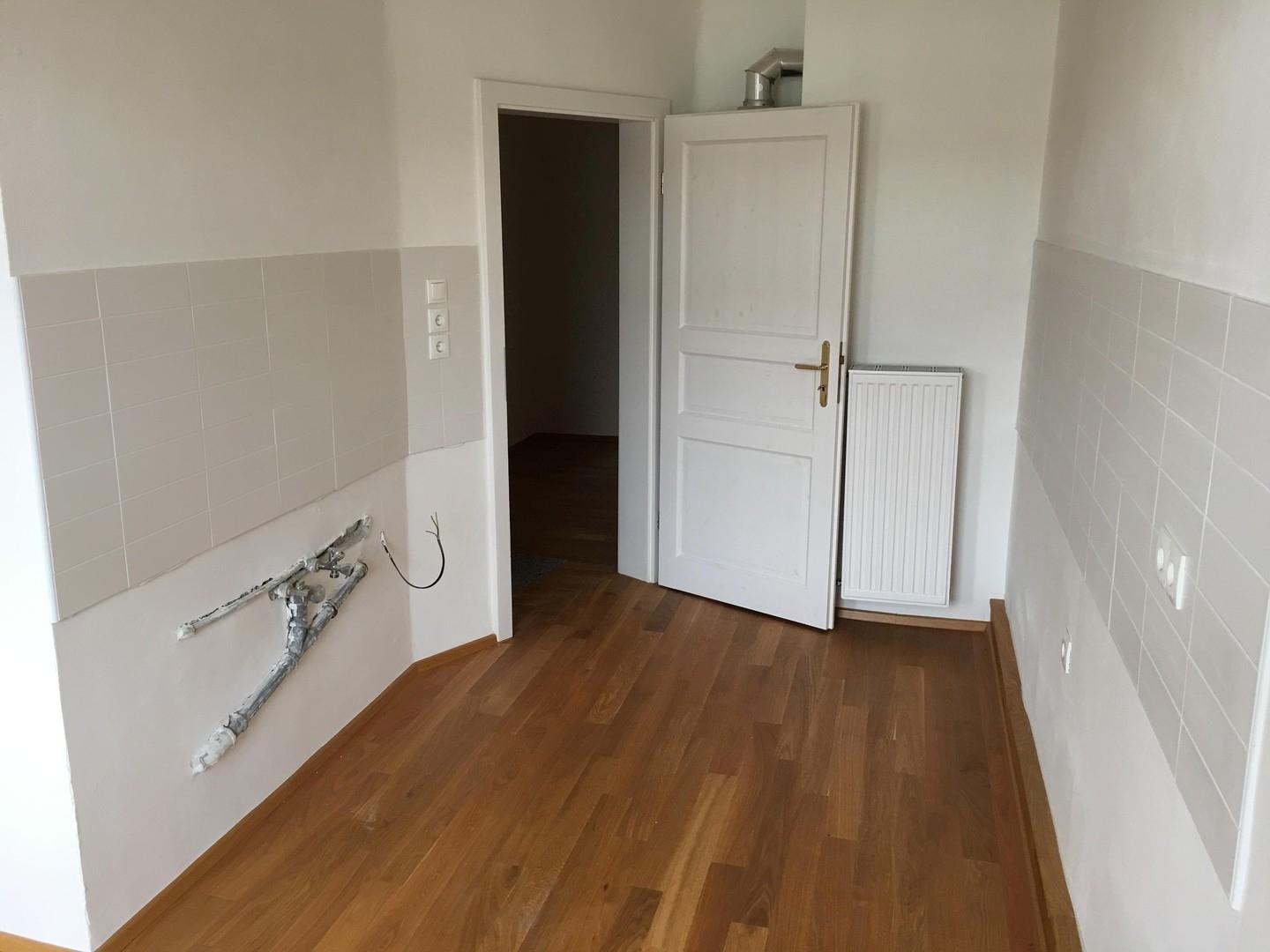 Küche vom Balkon aus