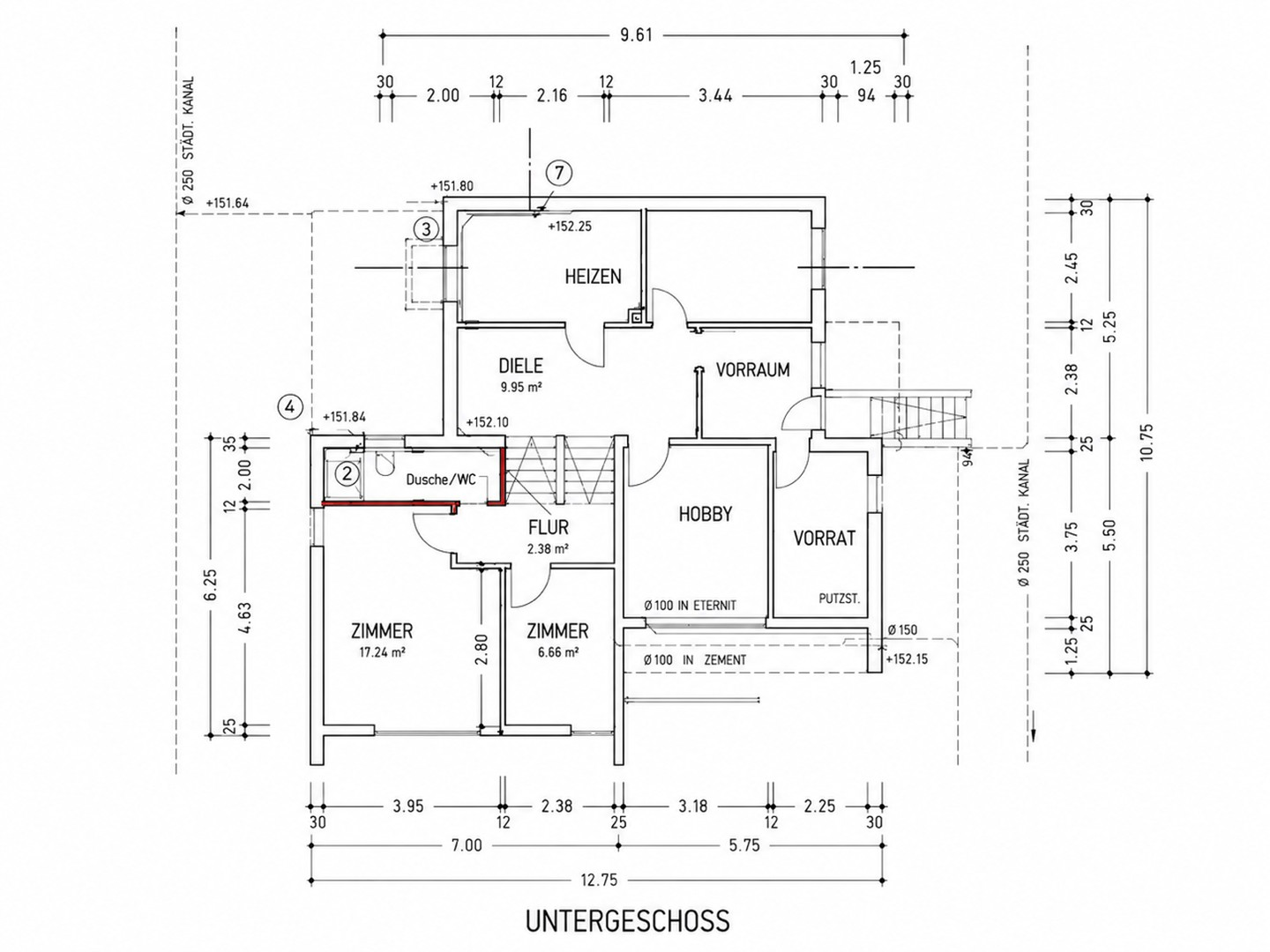 Grundriss Untergeschoss