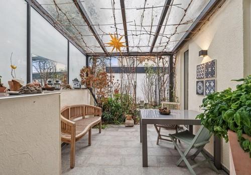 Terrasse im Winter