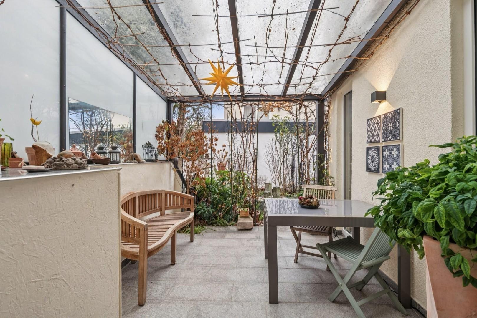 Terrasse im Winter