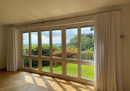 Wohnzimmer mit Elbblick
