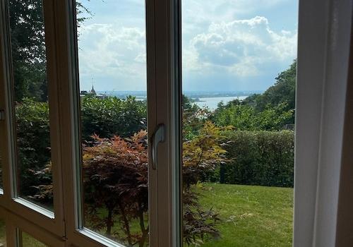 Blick aus dem Wohnzimmer