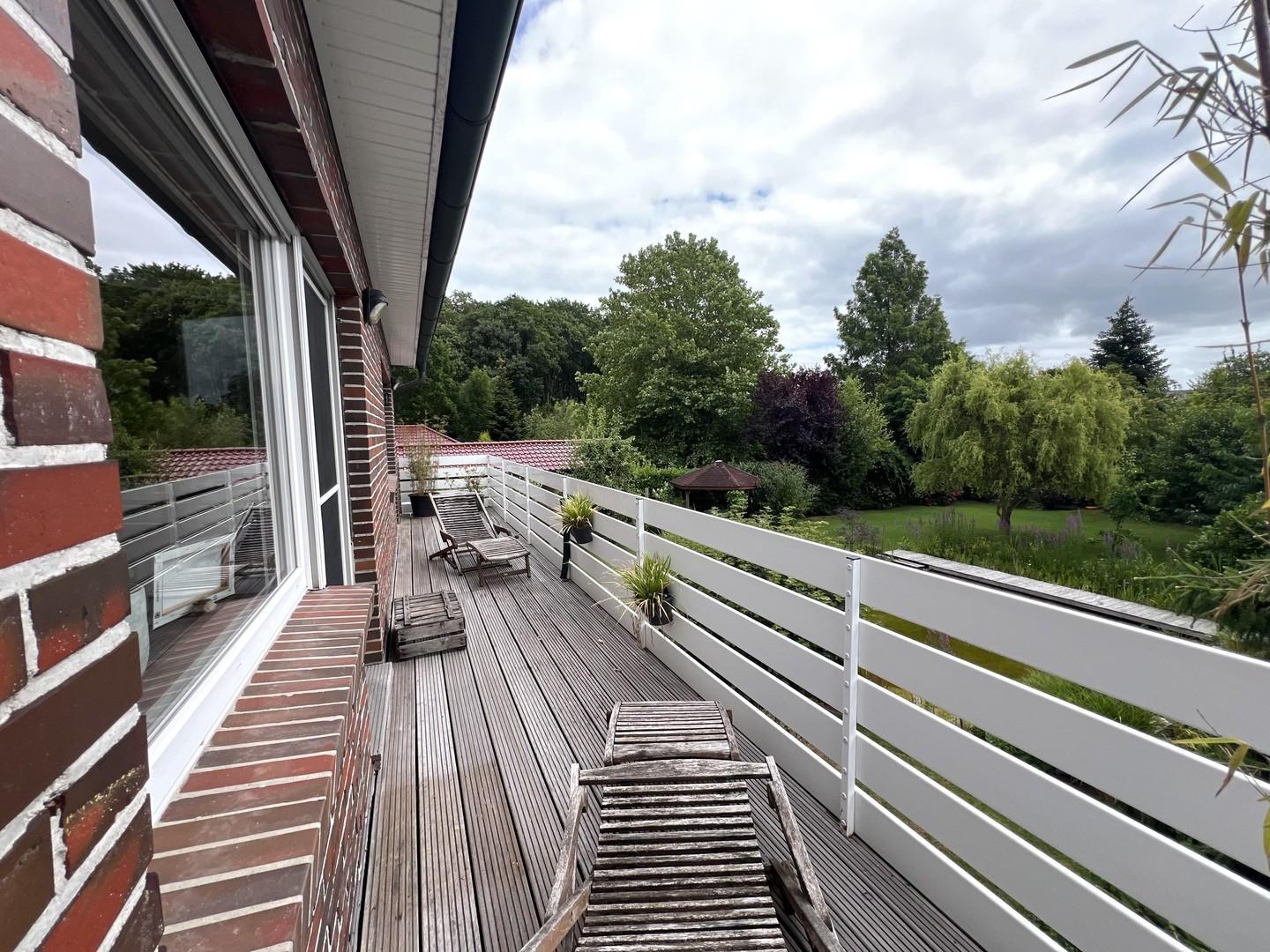 Balkon, Blick nach Osten
