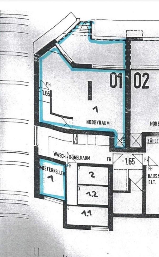 Grundriss Souterrain