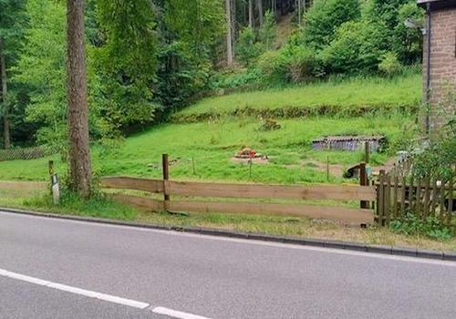 Eingezäunte Wiese