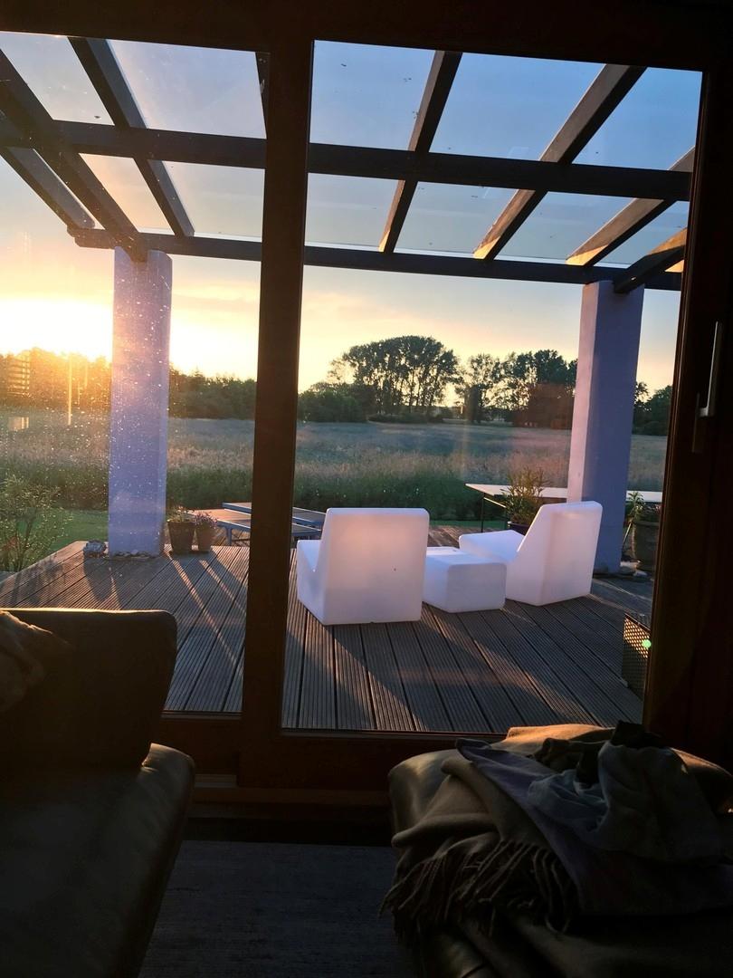 Sonnenuntergang Terrasse